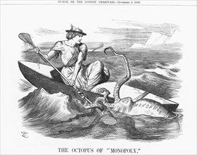 'The Octopus of Monopoly, 1888. Artist: Joseph Swain