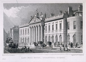 East India House, London, c1829. Artist: William Tombleson