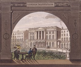London Institution, Finsbury Circus, c1820. Artist: Anon