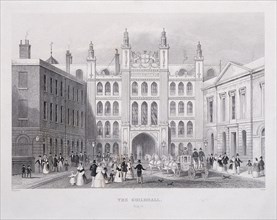 Guildhall, London, 1855. Artist: S Lacey