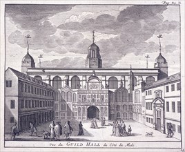 Guildhall, London, 1707. Artist: Anon