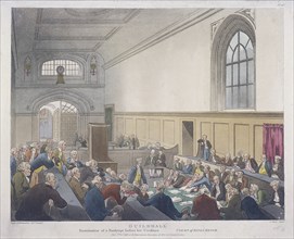 Court of King's Bench, Guildhall, London, 1808. Artist: J Bluck