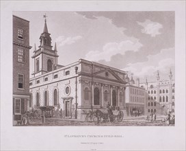 St Lawrence Jewry, London, 1798. Artist: Thomas Malton II