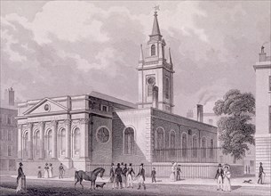 St Lawrence Jewry, London, c1830. Artist: James Tingle