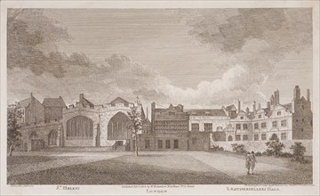 Leathersellers' Hall, London, 1799. Artist: James Peller Malcolm