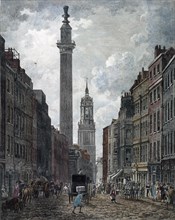 Monument, London, 1795. Artist: Thomas Malton II