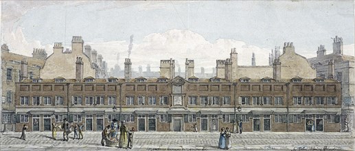 Monkwell Street, London, 1818. Artist: Robert Blemmell Schnebbelie