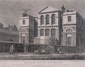 Old Bailey, Sessions House, London, 1812. Artist: S Lacey
