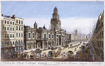 Royal Exchange (2nd) exterior, London, 1761. Artist: Mothey Lairee