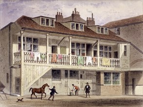 The Black Lion Inn, Whitefriars Street, London, c1855. Artist: Thomas Hosmer Shepherd