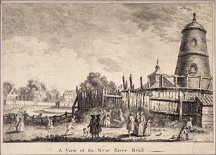 View of New River Head, Finsbury, London, c1753. Artist: Anon