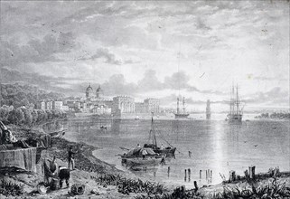 View of Greenwich Hospital, Greenwich, London, 1822. Artist: James Duffield Harding