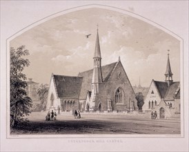 Haverstock Hill Chapel, Hampstead, London, c1850. Artist: F Bedford