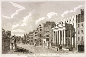 Lincoln's Inn Fields, Holborn, London, 1813. Artist: Anon