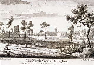 Islington, London, 1750. Artist: J Roberts