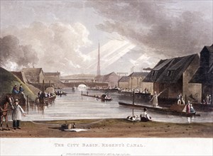 City Road, Finsbury, London, 1822. Artist: Anon