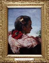 'Head of a Spanish Girl', 1860. Artist: John Phillip