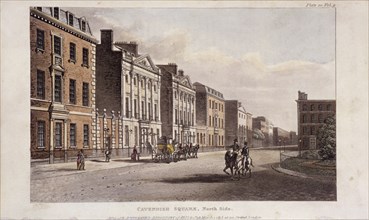 Cavendish Square, St Marylebone, London, 1813. Artist: Anon