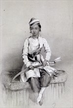 'A Young Hill Raja', 1844. Artist: Lowes Dickinson
