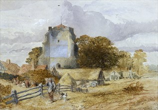 Westham Church, Pevensey, East Sussex, 1851-1859. Artist: Sir John Gilbert