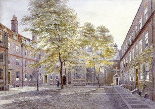 View of Staple Inn, London, 1882. Artist: John Crowther