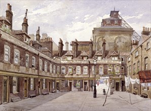 Haberdashers' Square, London, 1887. Artist: John Crowther