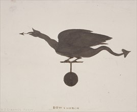 Weather vane from St Mary-le-Bow, London, c1850. Artist: JS Gardener