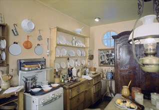 Elizabeth David's kitchen, 1965.  Artist: Tony Evans