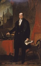 'James Bentley, Treasurer of St. Bartholomew's Hospital', 1848. Artist: John Preston Knight