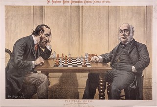 'Political Chess', 1887. Artist: Tom Merry