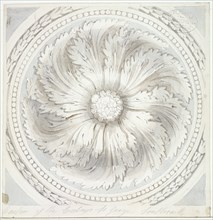 Surround from the ceiling of St George the Martyr, Southwark, London, 1831. Artist: John Hassell