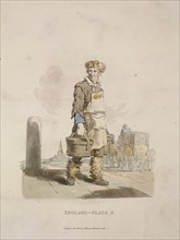 A waterman to a coach stand, Provincial Characters, 1813. Artist: Anon