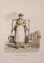 A milkmaid, Provincial Characters, 1813. Artist: Anon