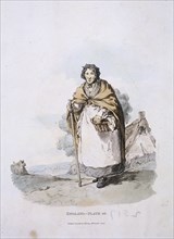 A market woman, Provincial Characters, 1813. Artist: Anon