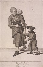 'The London Beggar', Cries of London, (c1688?). Artist: Anon