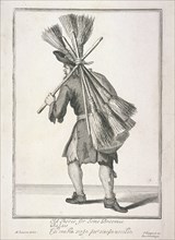 'Old Shooes for Some Broomes', Cries of London, (c1688?). Artist: Anon
