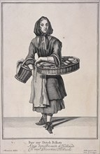 Buy my Dutch Biskets', Cries of London, (1688?). Artist: Anon