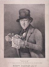 'Dick: A well known character in the Westminster and Blackfriars Roads', c1845. Artist: H Barnett