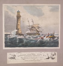 Eddystone Lighthouse, Plymouth, Devon, c1837. Artist: Anon