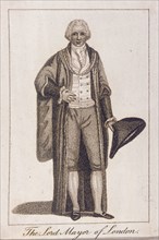 Lord Mayor of London in civic costume, 1805. Artist: Anon