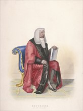 Recorder of the City of London, Sir John Silvester, in civic costume, 1825. Artist: Thomas Lord Busby