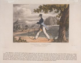 View of a 'Pedestrian Hobbyhorse', 1819. Artist: Anon