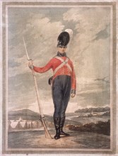 Military figure wearing an unidentified volunteer uniform, c1800. Artist: Anon