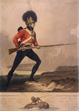 Soldier of the third regiment of the Loyal London Volunteers, 1800. Artist: Anon