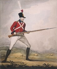 Military figure in the uniform of an unidentified volunteer regiment, c1802. Artist: Anon