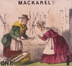 'Mackarel!', Cries of London, c1840. Artist: TH Jones