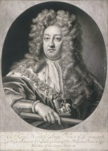 Oval portrait of George, Prince of Denmark, 1704. Artist: Joseph Smith