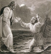 'Christ Walking on the Water', c1810-c1844. Artist: Henry Corbould