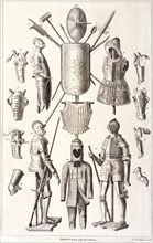 Arms and armour from the Tower of London, 1784. Artist: NC Goodnight