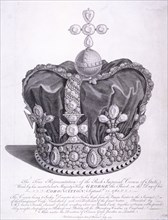 Imperial crown of state worn by King George III on his coronation, 1763. Artist: Anon